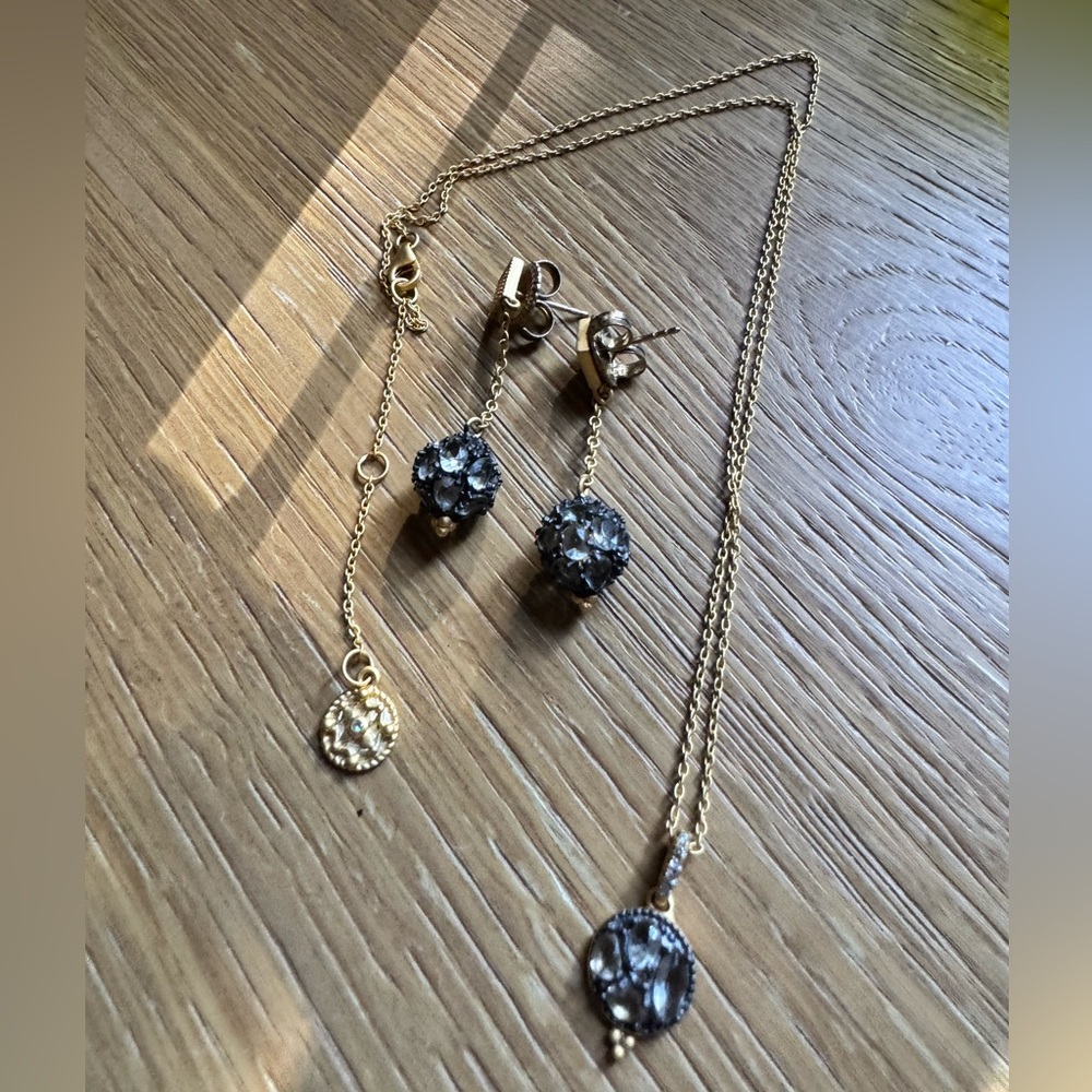 Freida Rothman pendant and earrings